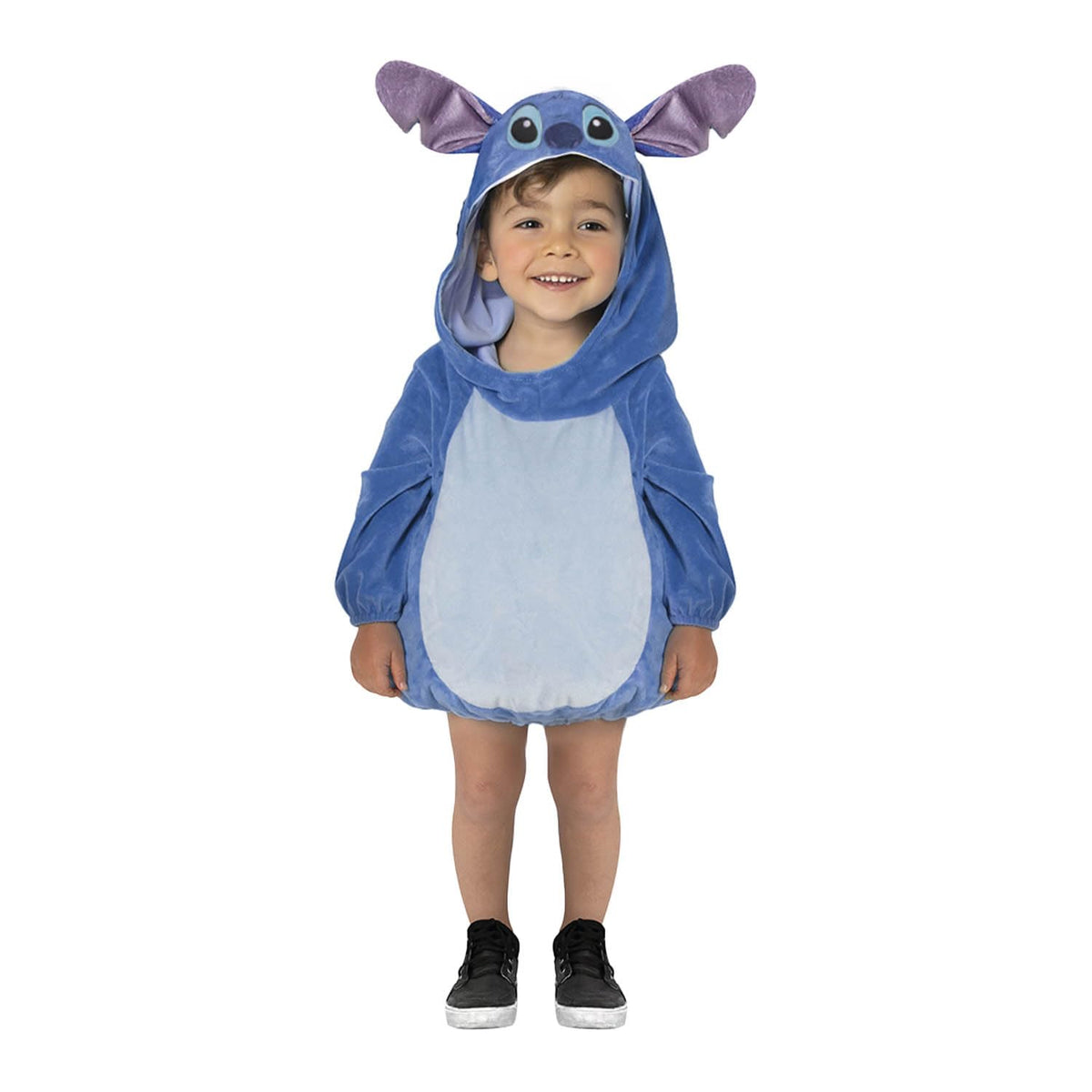 Fantasy Ruz, Disfraz Infantil para Toddlers, Stitch, Modelo F13105-AZN3, Azul, Talla 3 años, Licencia original Disney.