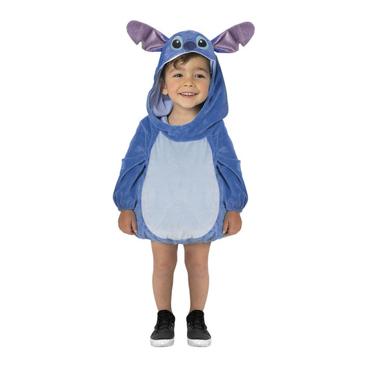 Fantasy Ruz, Disfraz Infantil para Toddlers, Stitch, Modelo F13105-AZN3, Azul, Talla 3 años, Licencia original Disney.