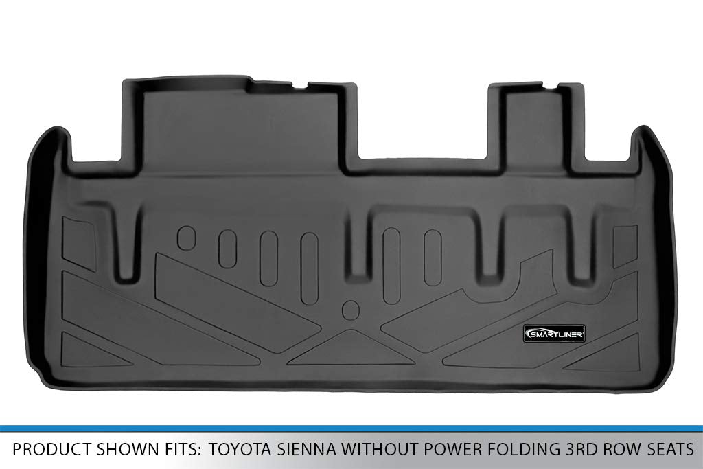 Smartliner - Tapete para Todo Tipo de Clima, para la cajuela detrás de la 3era Fila, Color Negro