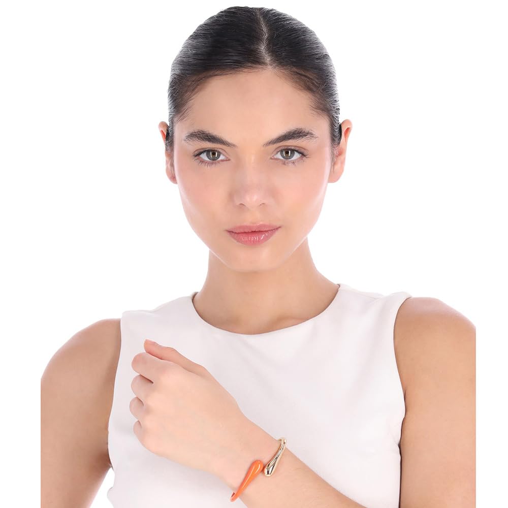 Nine West Pulsera Dorado Rígida para Mujer