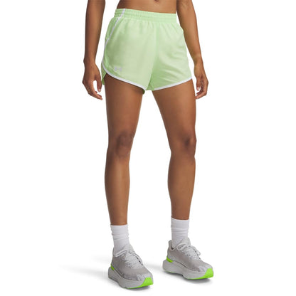 Under Armour Fly By Shorts Deportivos para Mujer - (712) Lumos Lime - White - Reflective - 3XL