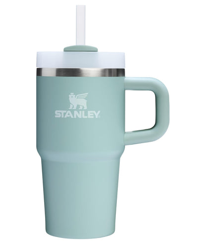 Stanley Quencher H2.0 Vaso con Asa y Popote, Tapa FlowState - 591.47 mililitros - Seafoam