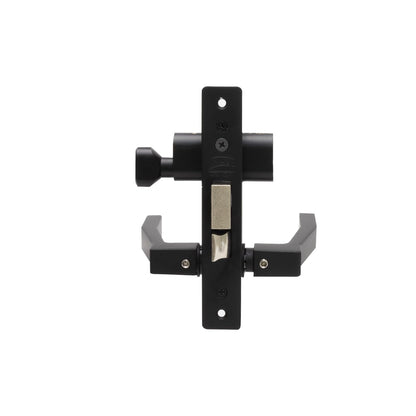 Phillips Cerradura Modelo Slim 555 Manija Cuadrada Para Puerta De Aluminio Negro