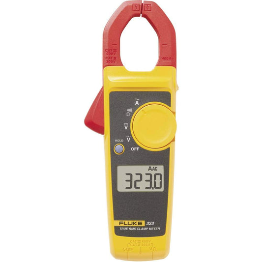 Fluke 323 Pinza Amperimétrica True RMS 400A AC / 600V Cat III 600V Multímetro Profesional para Electricistas Mantenimiento Industrial y Residencial