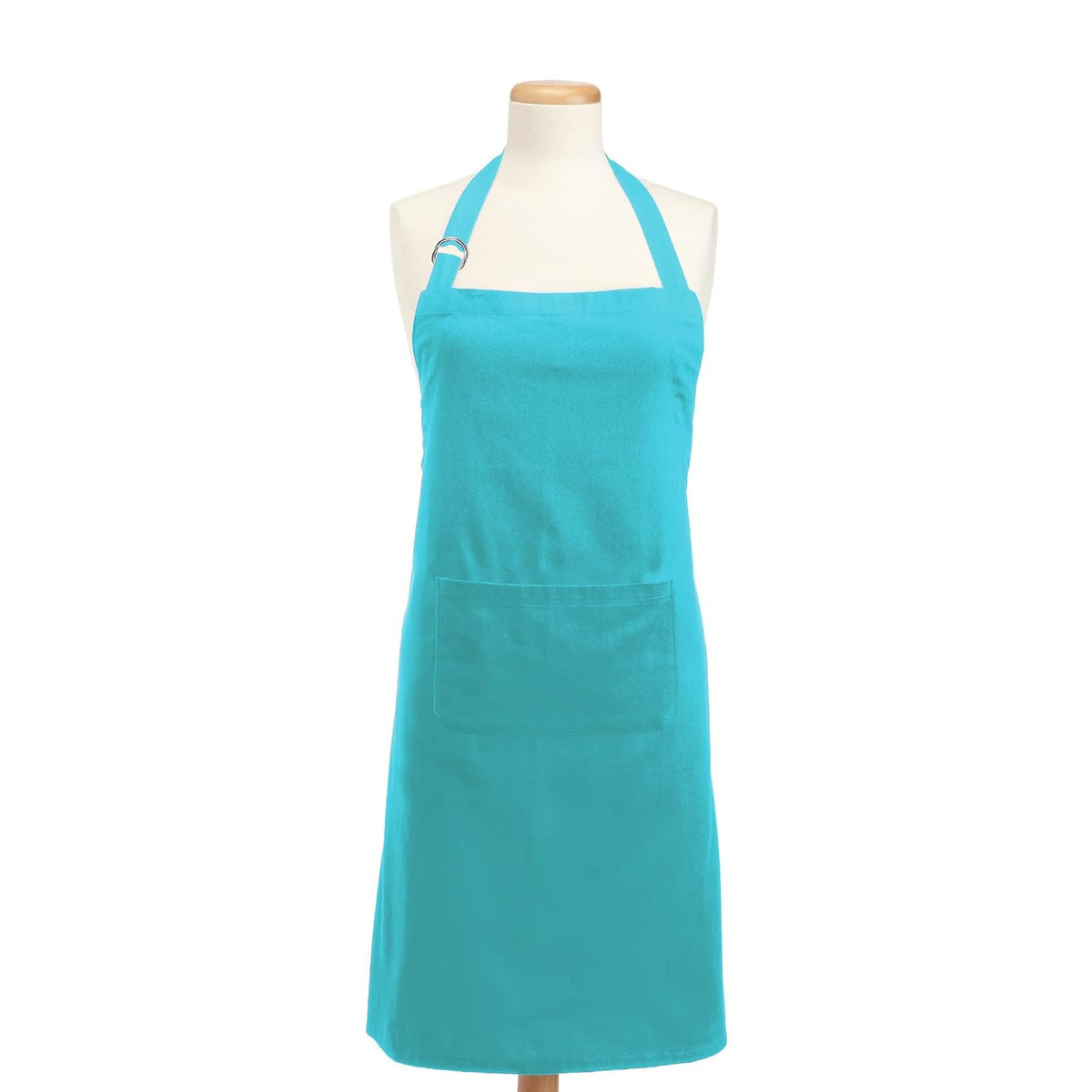 DII Delantal de Cocina Unisex, Talla Única con Bolsillos - Turquesa - Una Taglia unica