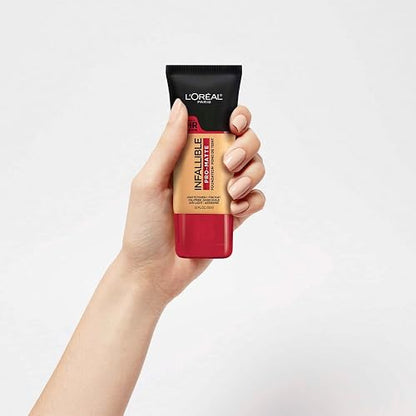 L'Oréal Paris, Base de maquillaje líquida de larga duración, Infallible 24h Pro-matte, Tono Classic Tan, 30ml