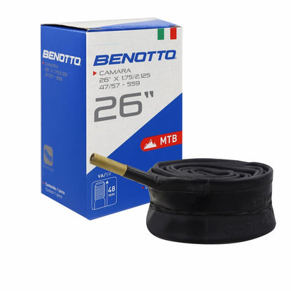 Cámara Benotto 26X1.75/2.125 Válvula Americana 48mm MTB