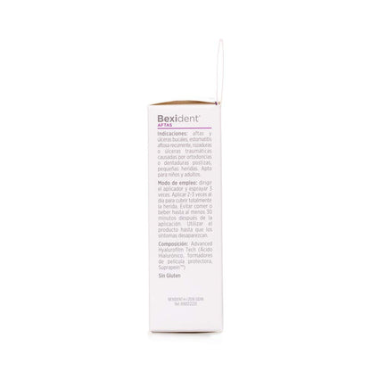 ISDIN Bexident Aftas Spray Con Ácido Hialurónico, Alivio Rápido Y Duradero, 15 ml