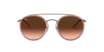 Lentes oscuros Ray-Ban, Puente doble Rb3647n, Unisex adulto