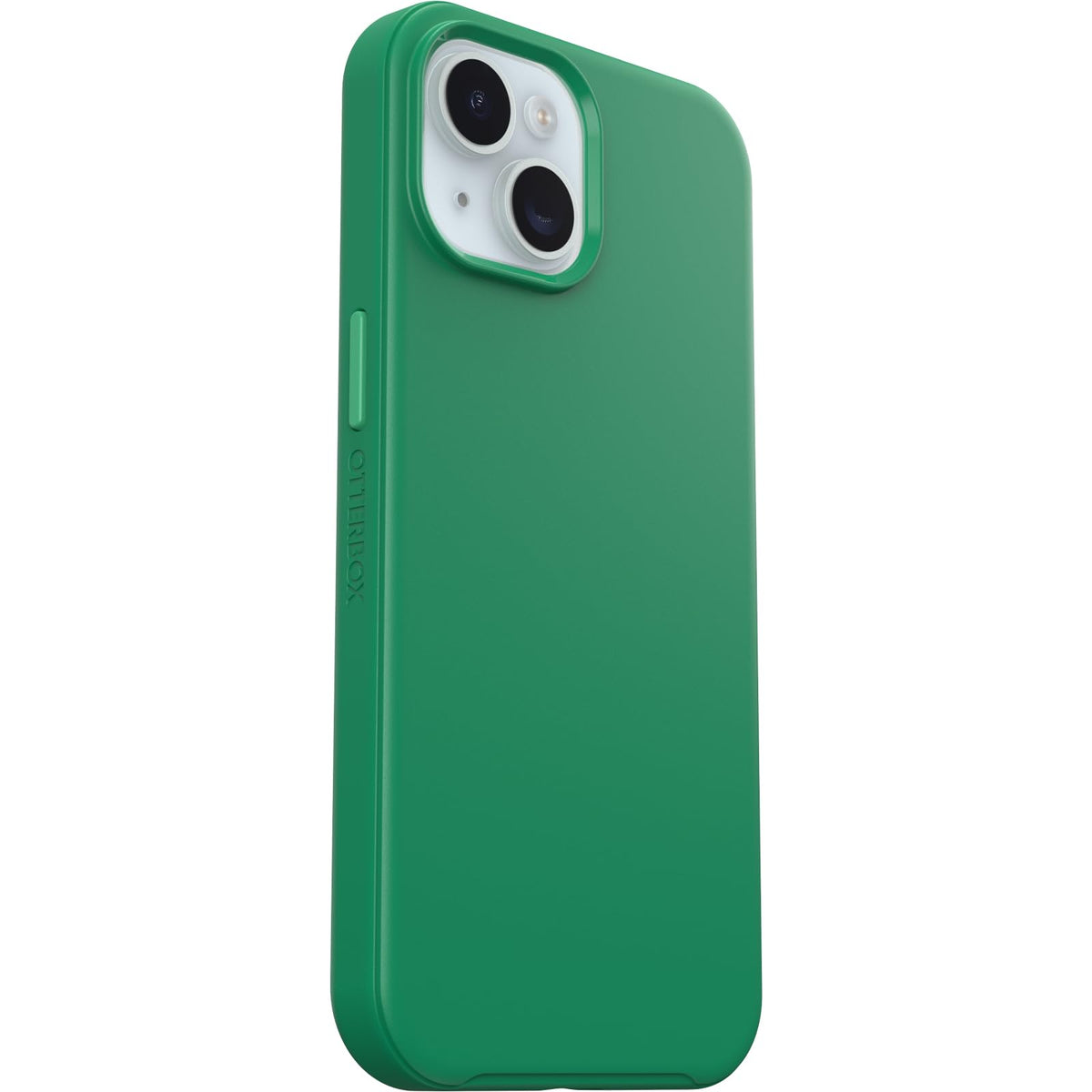 OtterBox - Funda para iPhone 16e, 15, 14 y 13 Symmetry Series - Jugo Verde (Verde), se Ajusta a MagSafe, Ultra Elegante y Bordes elevados Que protegen la cámara y la visualización