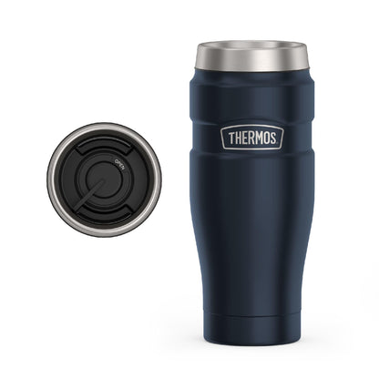 Thermos Stainless King Vaso Térmico de Viaje, 16 oz - Azul Midnight