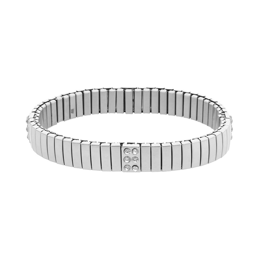 Nine West Pulsera Plateado Elastico para Mujer