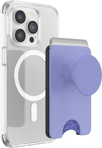 PopSockets - portafolios para teléfono con Agarre expandible y Anillo Adaptador para MagSafe, Soporte para Tarjetas de teléfono, Compatible con Carga inalámbrica, portafolios Compatible con MagSafe