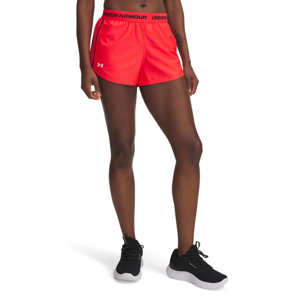 Under Armour Tech Play Up Short Deportivo para Mujer - G - (713) Racer Red - Black