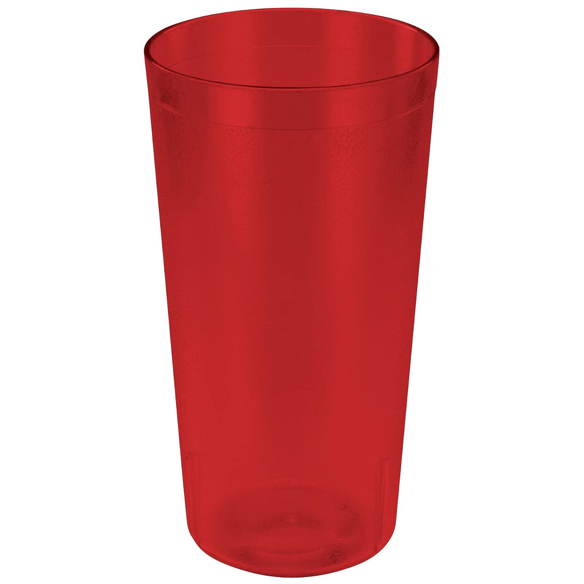 Winco Pebbled Tumblers, 32-Ounce, Red, Pack of 12