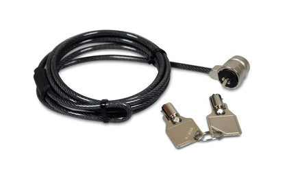 Port CABCLK04 Cable de Seguridad con Llave, Bulk, Negro
