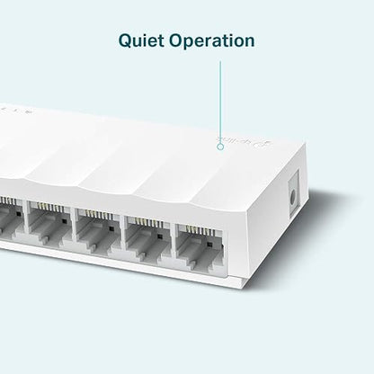 TP-Link LS1008, Switch Fast Ethernet no administrable, 8 * 10/100Mbps Puertos, Diseño de Escritorio, Plug and Play