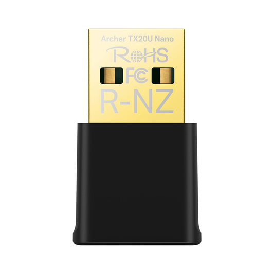 TP-Link Nano USB WiFi 6 Adaptador para PC (Archer TX20U Nano) - AX1800 2.4G/5G Adaptador transceptor de Red inalámbrico de Doble Banda para PC de computadora, OFDMA, MU-MIMO, WPA3, tamaño de Viaje,