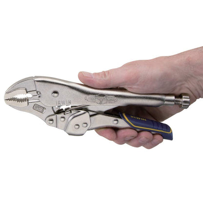IRWIN VISE-GRIP alicates de bloqueo de mandíbula curva de liberación rápida para automóviles con cortador de alambre y mano reducida de 10 pulgadas (IRHT82578)