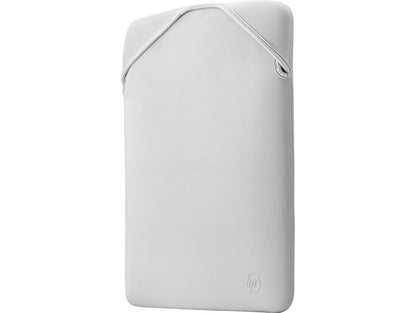 HP Funda para Laptop Reversible 15.6", Diseño Delgado, Doble Vista, Material Neopreno, 39.6 cm, Negro/Plateado (2F2K5AA)