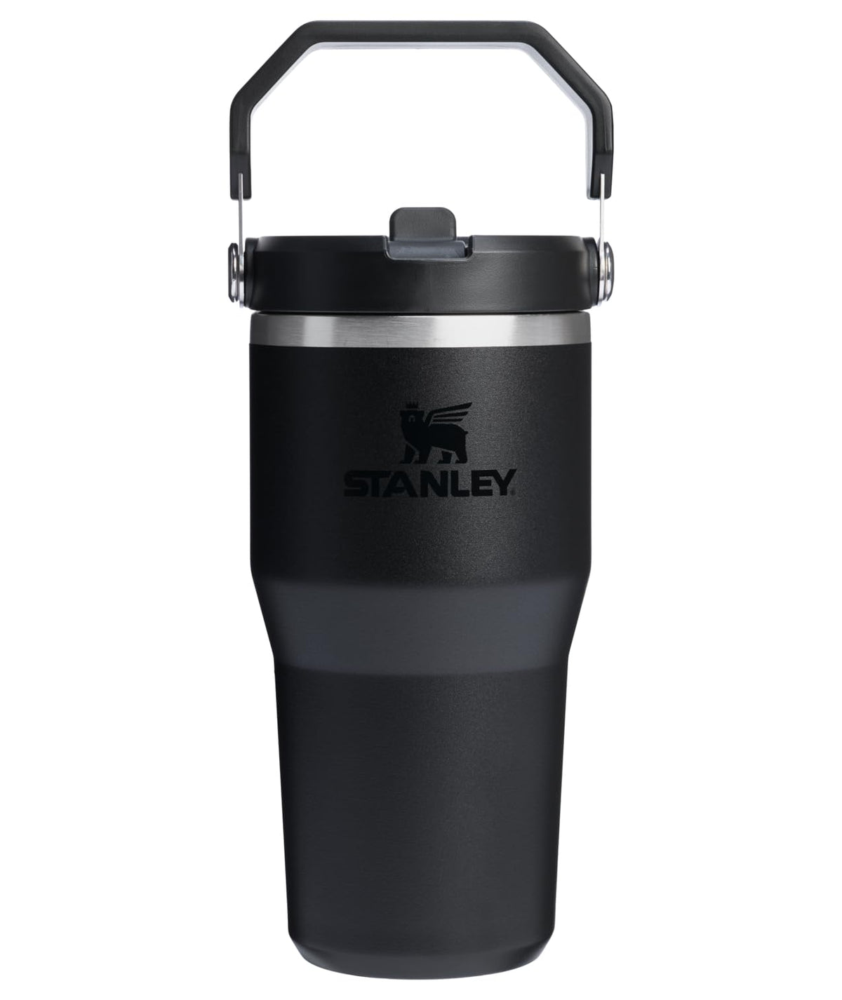 Stanley IceFlow 2.0 Vaso de Popote con Tapa Giratoria - Negro 2.0 - 0.6 Litros