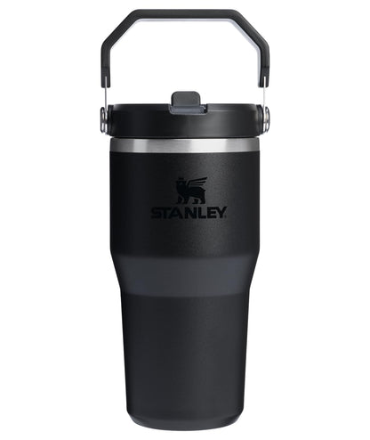Stanley IceFlow 2.0 Vaso de Popote con Tapa Giratoria - Negro 2.0 - 0.6 Litros