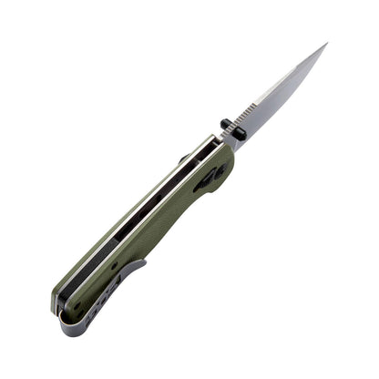 SOG Terminus XR G10 - Cuchillos plegables ambidiestros de bolsillo EDC para llevar diario, mango G10, hoja de acero D2 resistente al desgaste