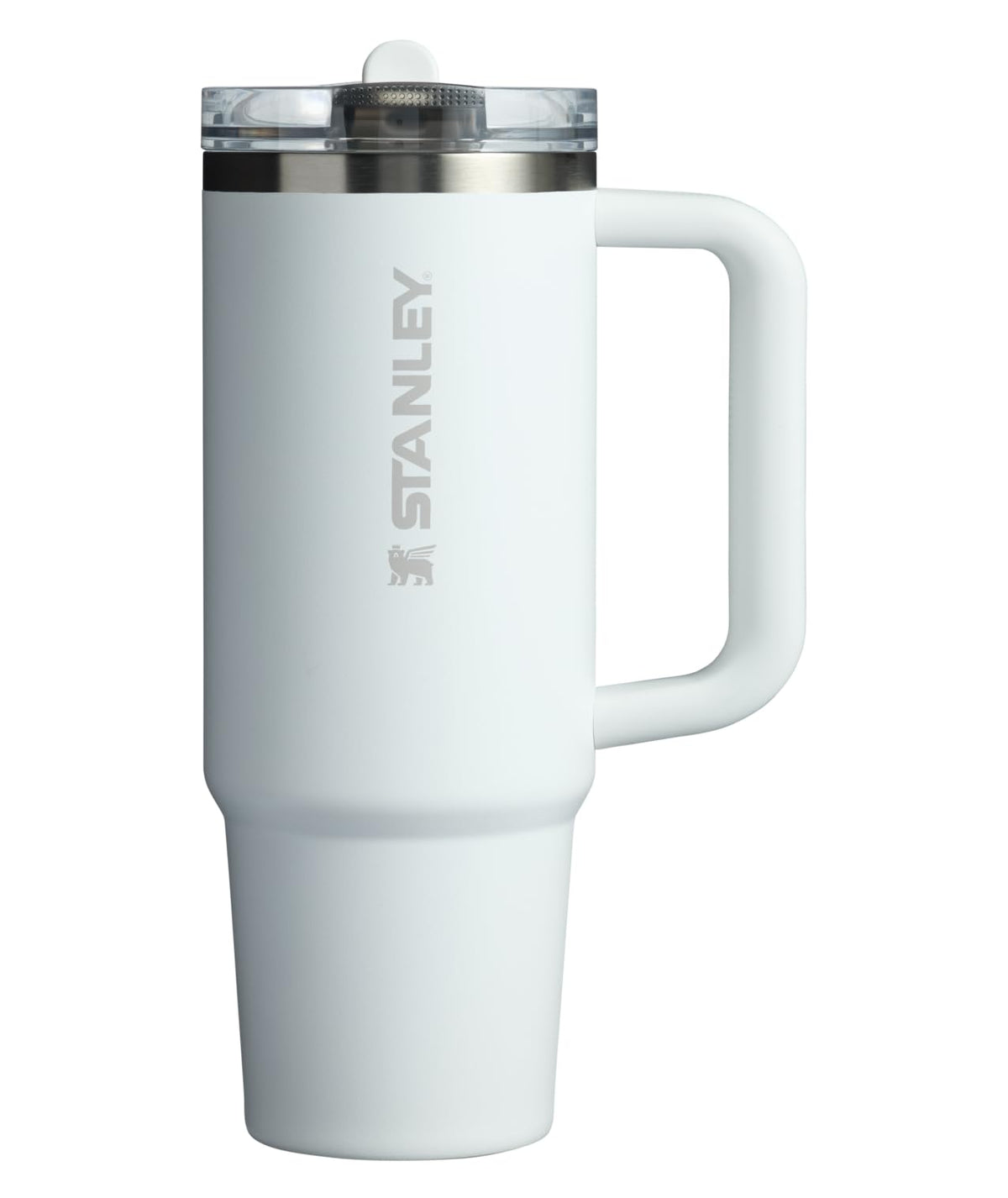 Stanley Quencher ProTour - Vaso con Popote Abatible, Mango Integrado, Acero Inoxidable, Sin BPA - 30 Ounces - Frost