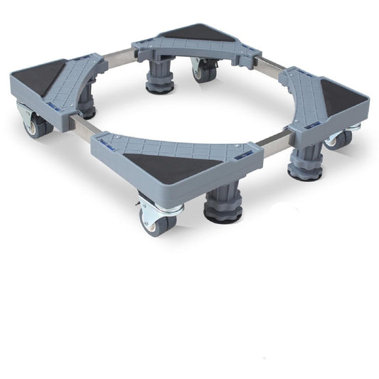 MaxWorks 50562 Base de rodillo móvil multifuncional ajustable de 500 libras, capacidad de carga para electrodomésticos y muebles, gris