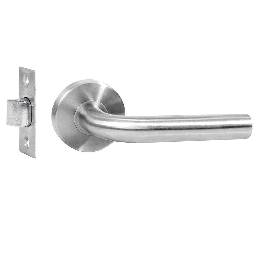 Lock Proforza Calabria Manija Tubular Función de Paso, Acero Inoxidable - Empaque: caja