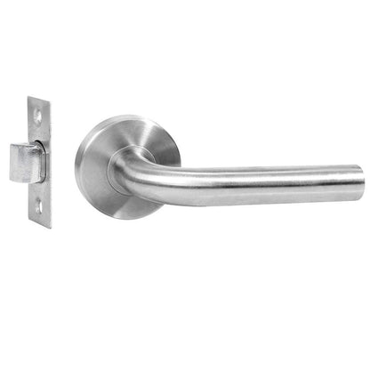 Lock Proforza Calabria Manija Tubular Función de Paso, Acero Inoxidable - Empaque: caja