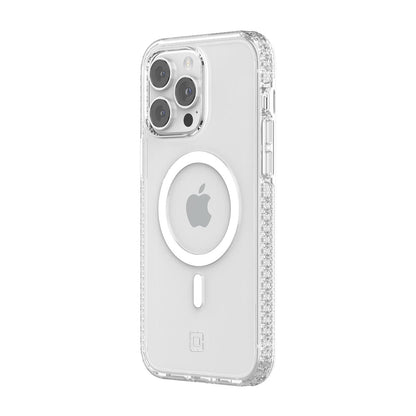 Incipio Grip Funda con MagSafe Compatible con iPhone 14 Pro MAX, Protección Caídas 4.2m, Bisel Elevado, Protección Antimicrobiana - Transparente
