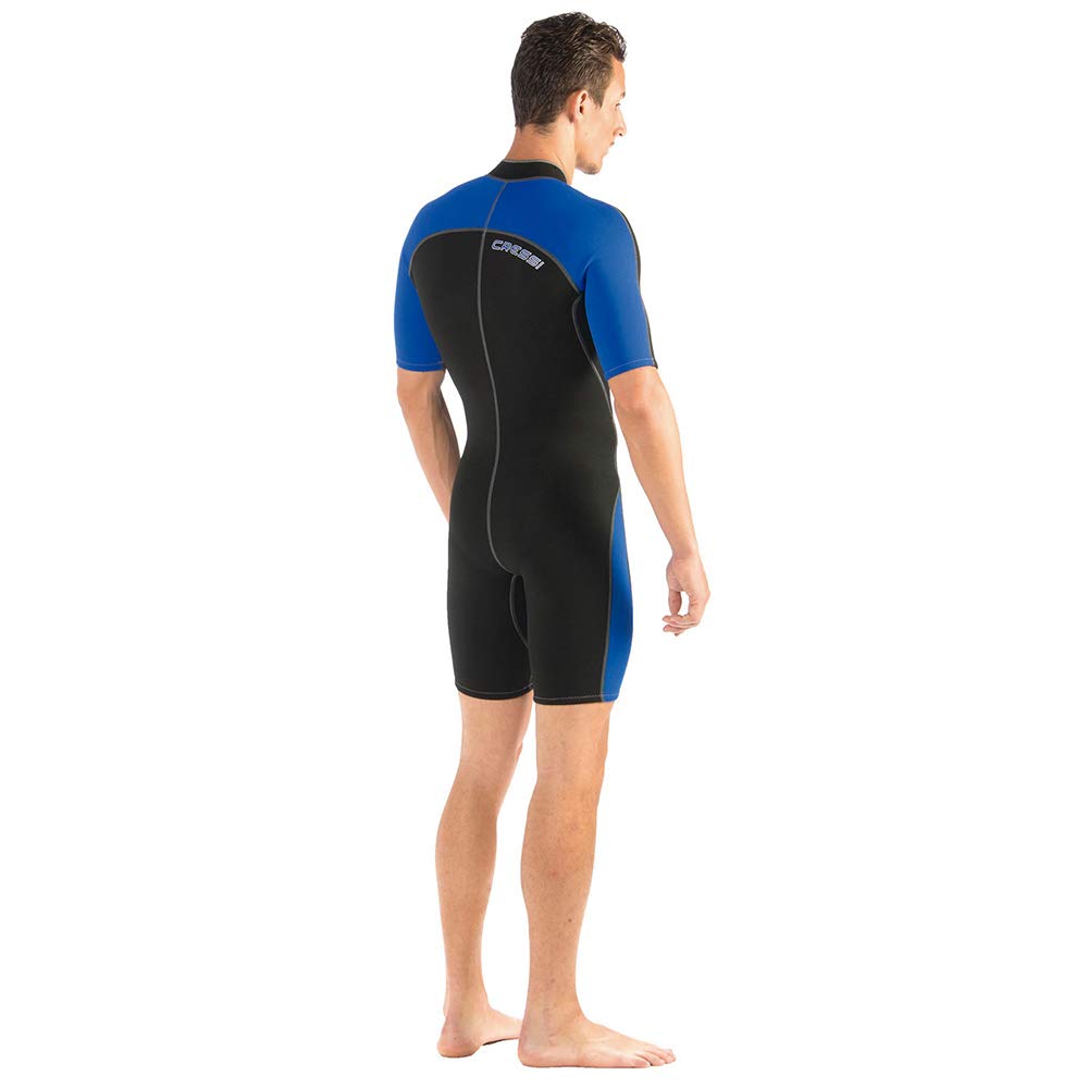 Cressi Traje de Neopreno con Cremallera Frontal Completa para natación, esnórquel, Buceo - Lido Short: diseñado en Italia