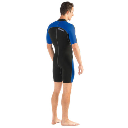 Cressi Traje de Neopreno con Cremallera Frontal Completa para natación, esnórquel, Buceo - Lido Short: diseñado en Italia