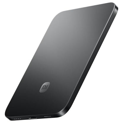 XIAOMI Ultrathin Magnetic Power Bank 5000mAh 15W, 6mm, 98g, Grafito Negro | USB Tipo C, Compatible con MagSafe para iPhone, Ligera con Carga inalámbrica, Compatible con iPhone 17/16/15/14/13/12