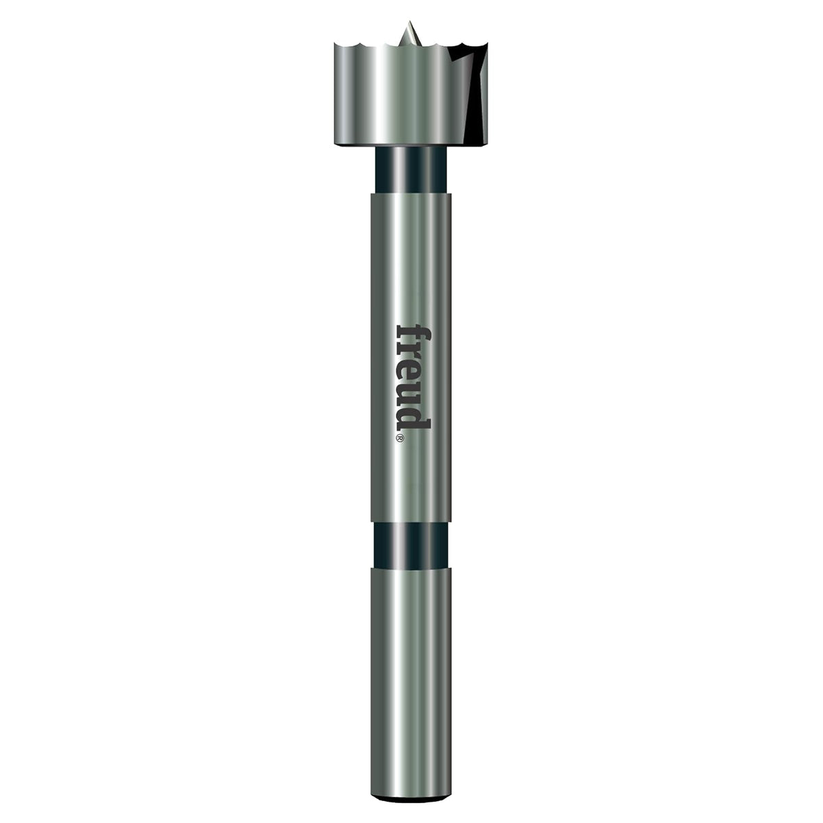 Freud - Taladro Forstner de precisión con bordes de corte inclinados para parte inferior, bolsillo y agujeros superpuestos, diámetro de 3/4 pulgadas, vástago de 3/8 pulgadas, longitud de 3-1/2