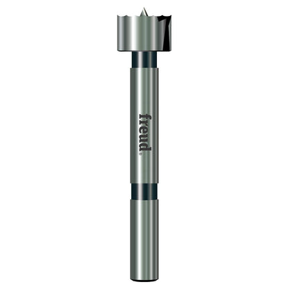 Freud - Taladro Forstner de precisión con bordes de corte inclinados para parte inferior, bolsillo y agujeros superpuestos, diámetro de 3/4 pulgadas, vástago de 3/8 pulgadas, longitud de 3-1/2