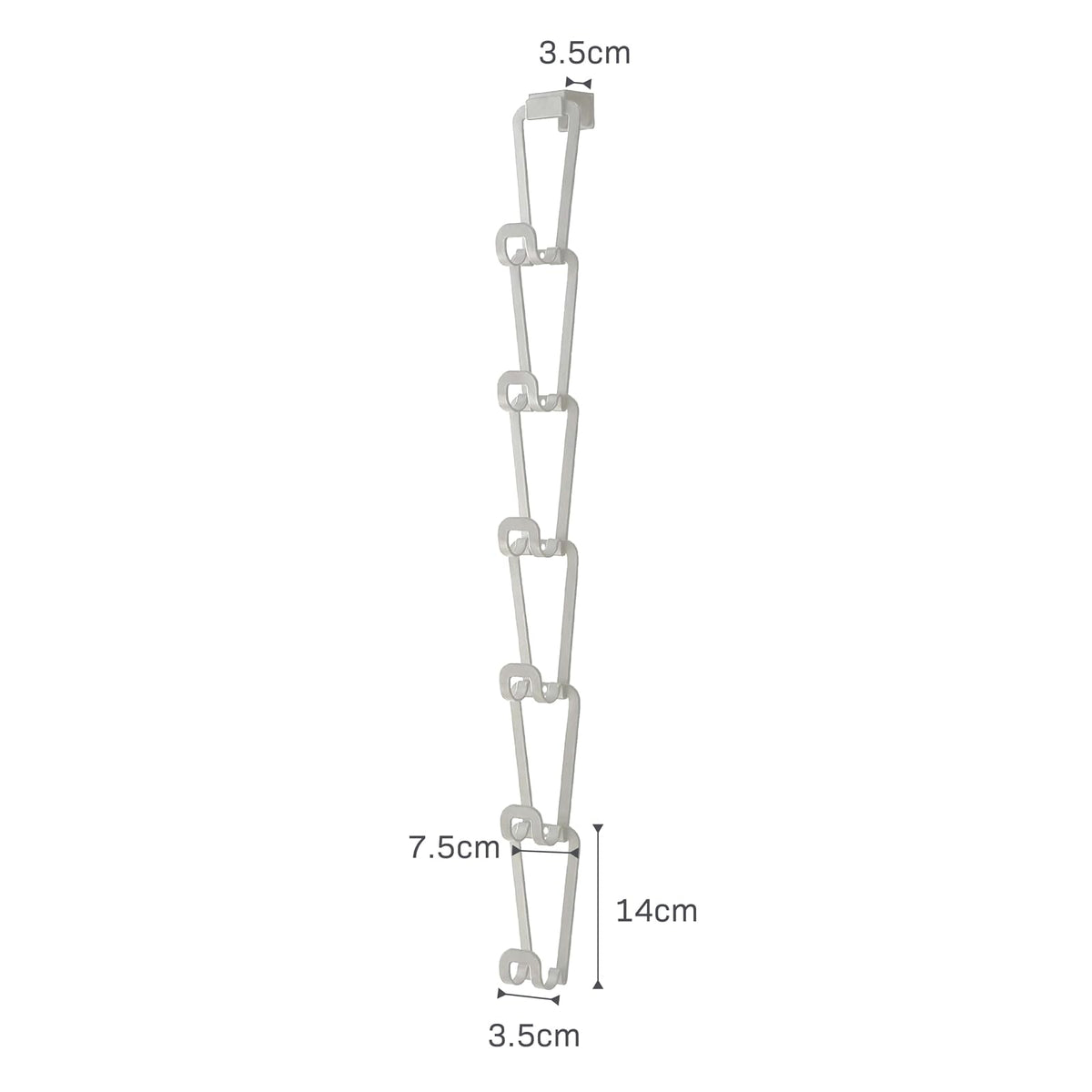Yamazaki Home 6510 - Organizador para Colgar en el clóset, tamaño único, Color Blanco