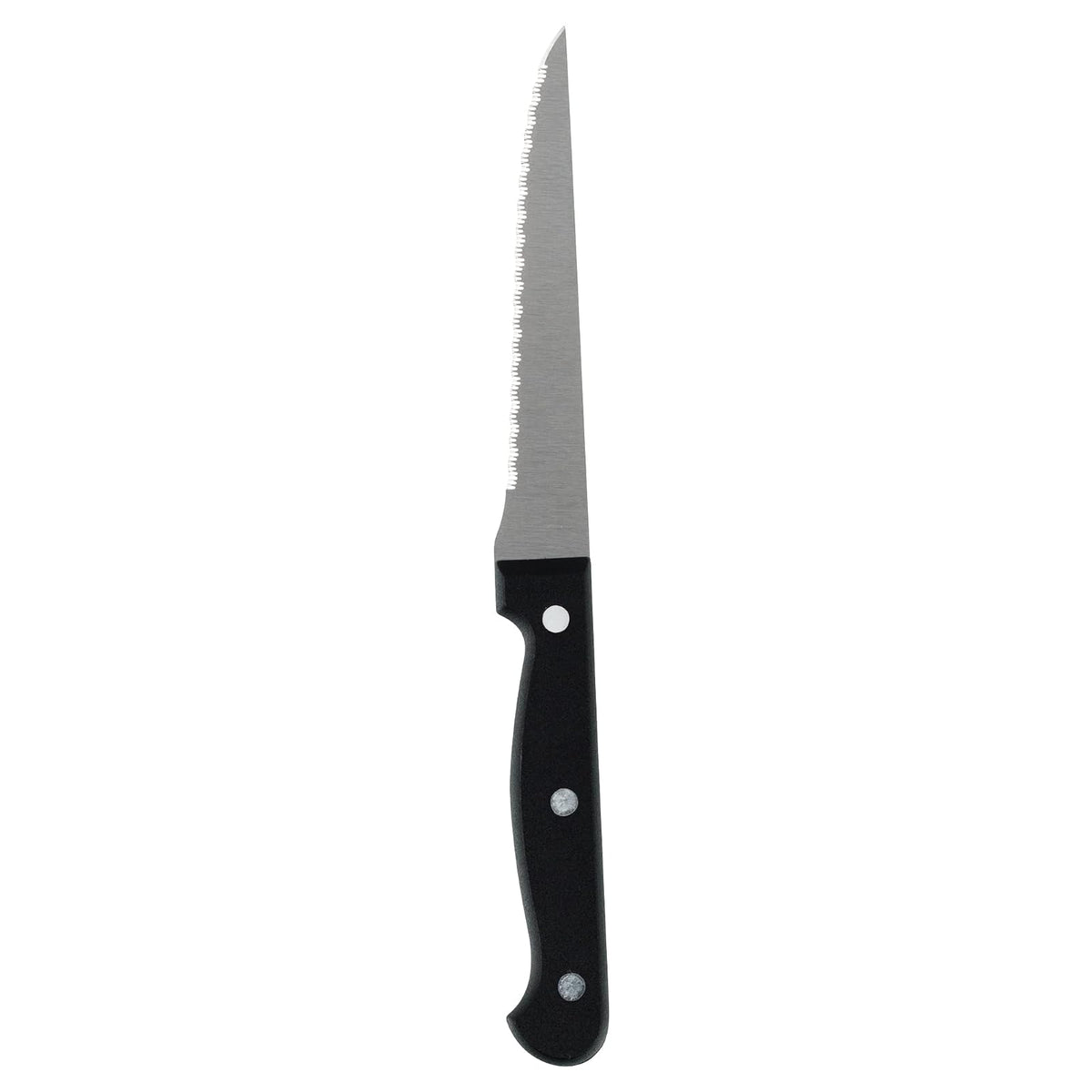 Ekco | Juego de Cuchillos Classic 6 Piezas Acero Inoxidable Negro | Triple remache, Mangos baquelita, Acero inoxidable, Corte preciso, Chef 20cm, Rebanador 19cm, Multiusos 12.7cm