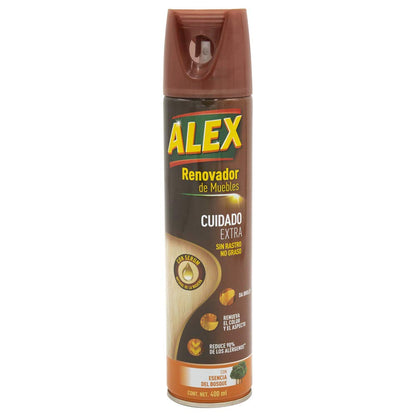 RENOVADOR MUEBLES CUIDADO EXTRA ALEX MADERA CON SERUM 400ML, 2 UNIDADES