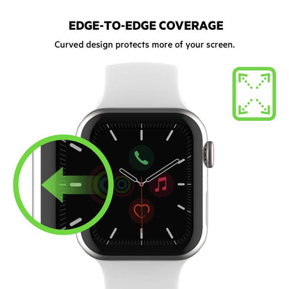 Belkin OVG001ZZBLK Protector de pantalla SCREENFORCE TrueClear Curve para Apple Watch Series 6/SE/5/4 (40 mm), Negro