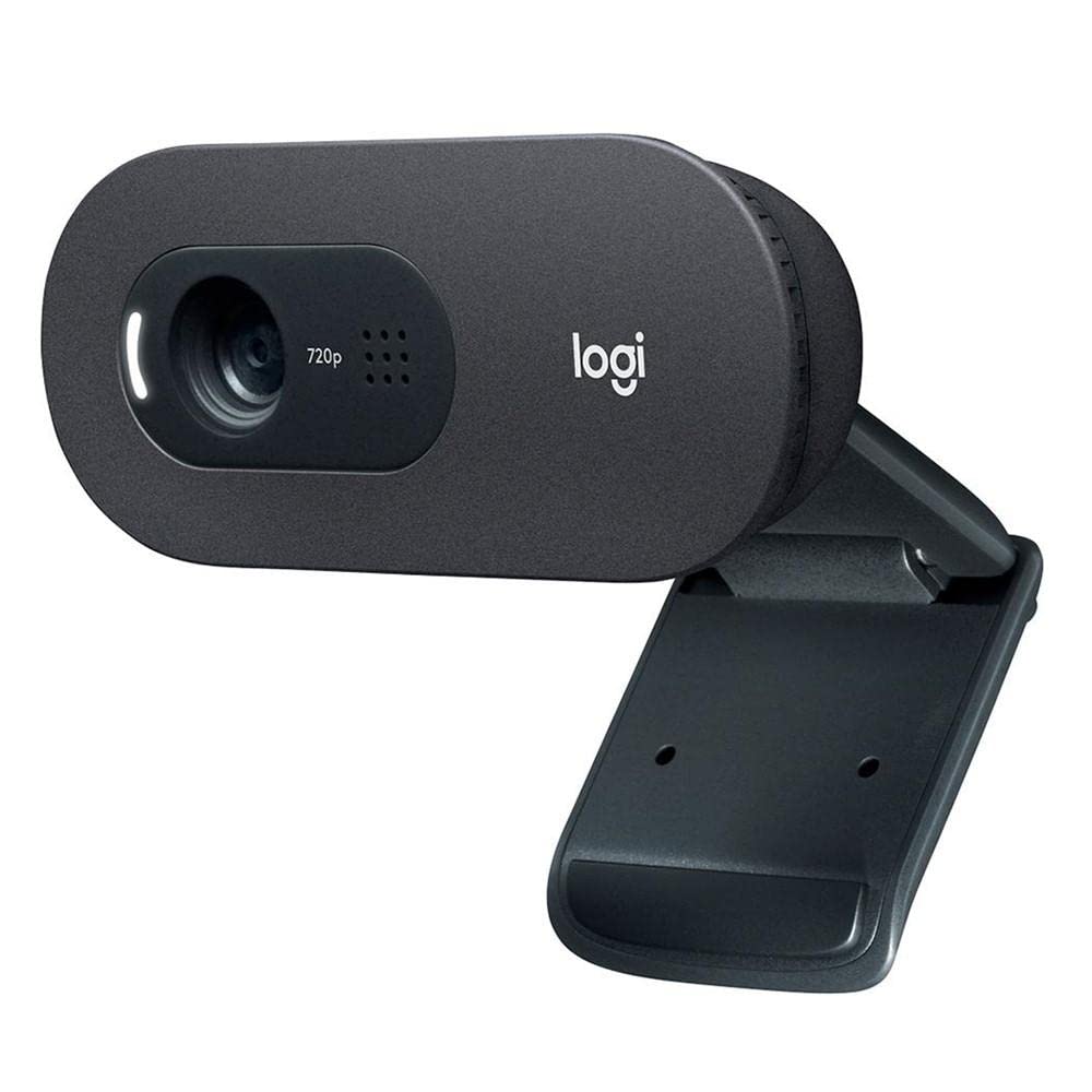 Logitech Camara Web C505 HD 720p 30 fps, Microfono hasta 3 Metros de Alcance, Cable de 2m