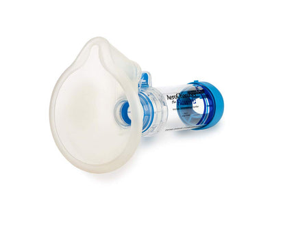 AeroChamber Cámara espaciadora Plus Adulto con Flow-Vu, Azul