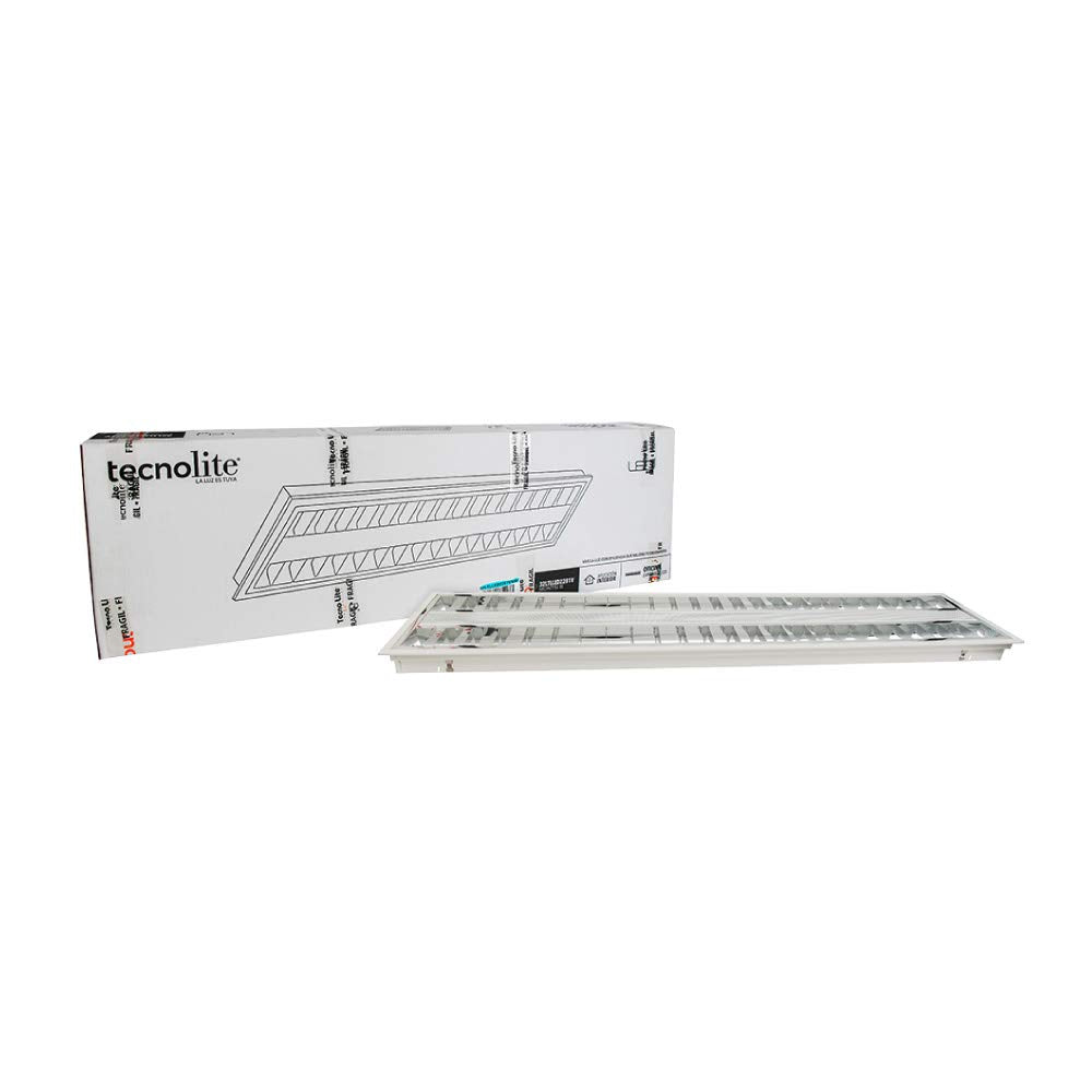 Tecnolite - Panel LED 2x2 Suspendido/Empotrable 40 W, Luz Blanca Neutra, No atenuable, LED integrado