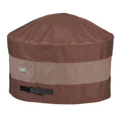 Duck Covers Ultimate - Cubierta redonda impermeable para hoguera de 34 pulgadas, fundas para muebles de patio