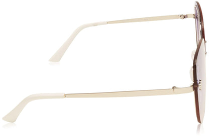 Rocawear Women 's R677 SLV Cateye anteojos De Sol, Plata, 63 mm