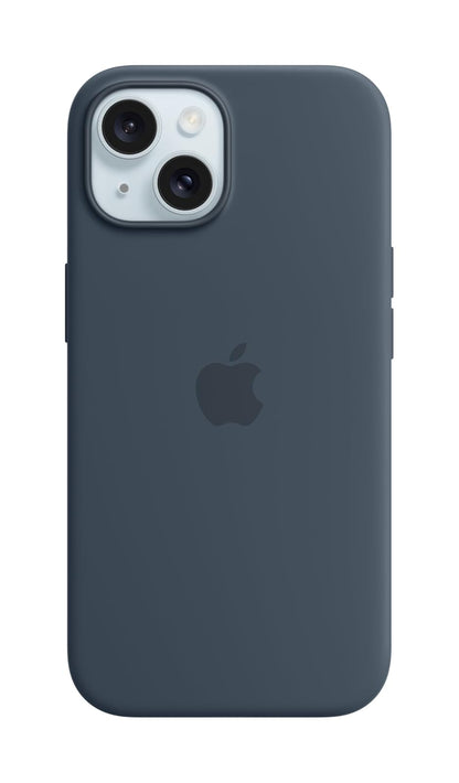 Apple Funda Transparente con MagSafe para iPhone 15 - Azul tormenta