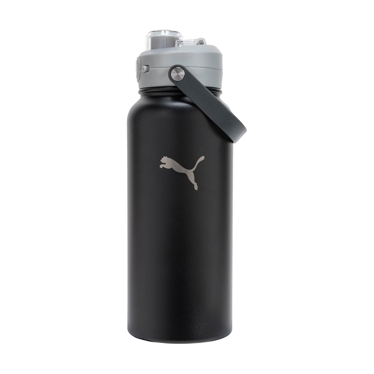 PUMA Evercat Botella de Agua de Acero Inoxidable 32 oz - Negro - Gris - 0.9 Litros