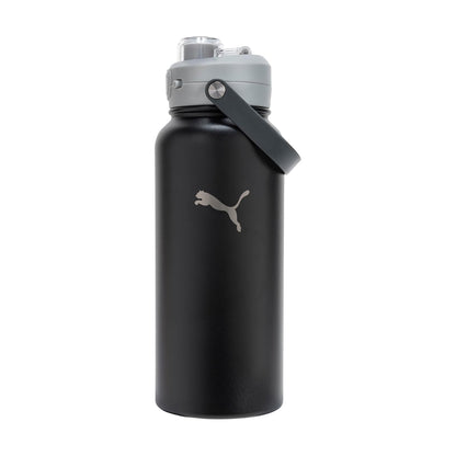 PUMA Evercat Botella de Agua de Acero Inoxidable 32 oz - Negro - Gris - 0.9 Litros