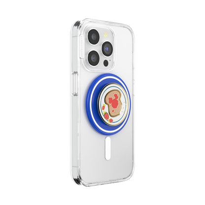 PopSockets - Empuñadura para teléfono MagSafe con Soporte, Soporte magnético, Parte Superior Intercambiable, sujeción Segura para iPhone MagSafe, teléfono y Tablet, Disney, Esmalte Mickey Toast